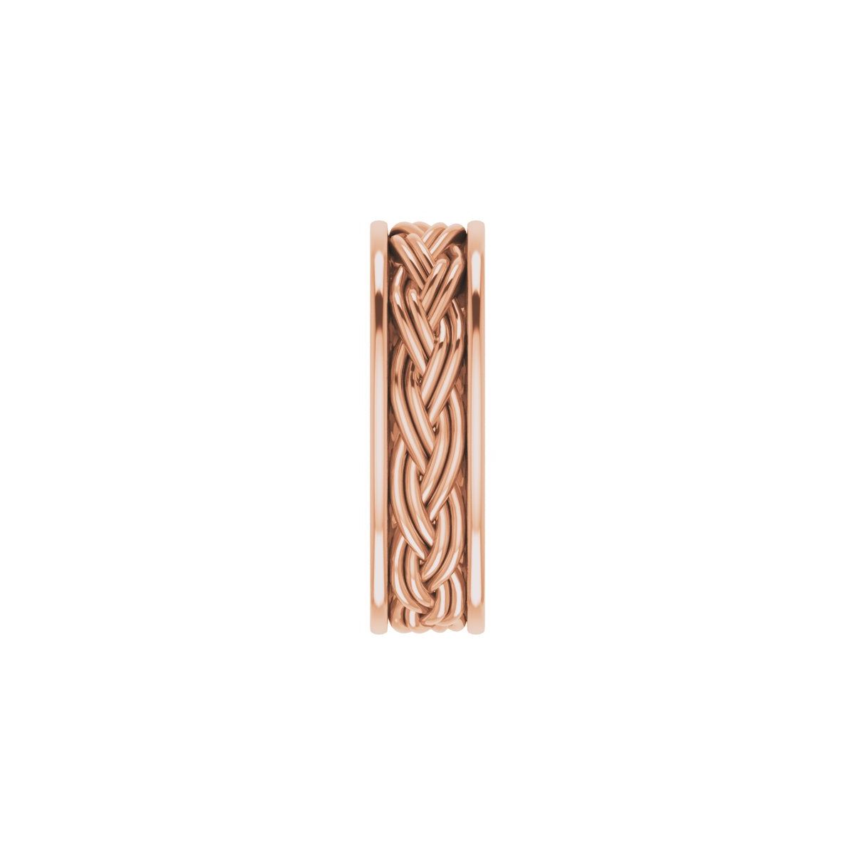 Woven-Design Comfort-Fit Flat Band