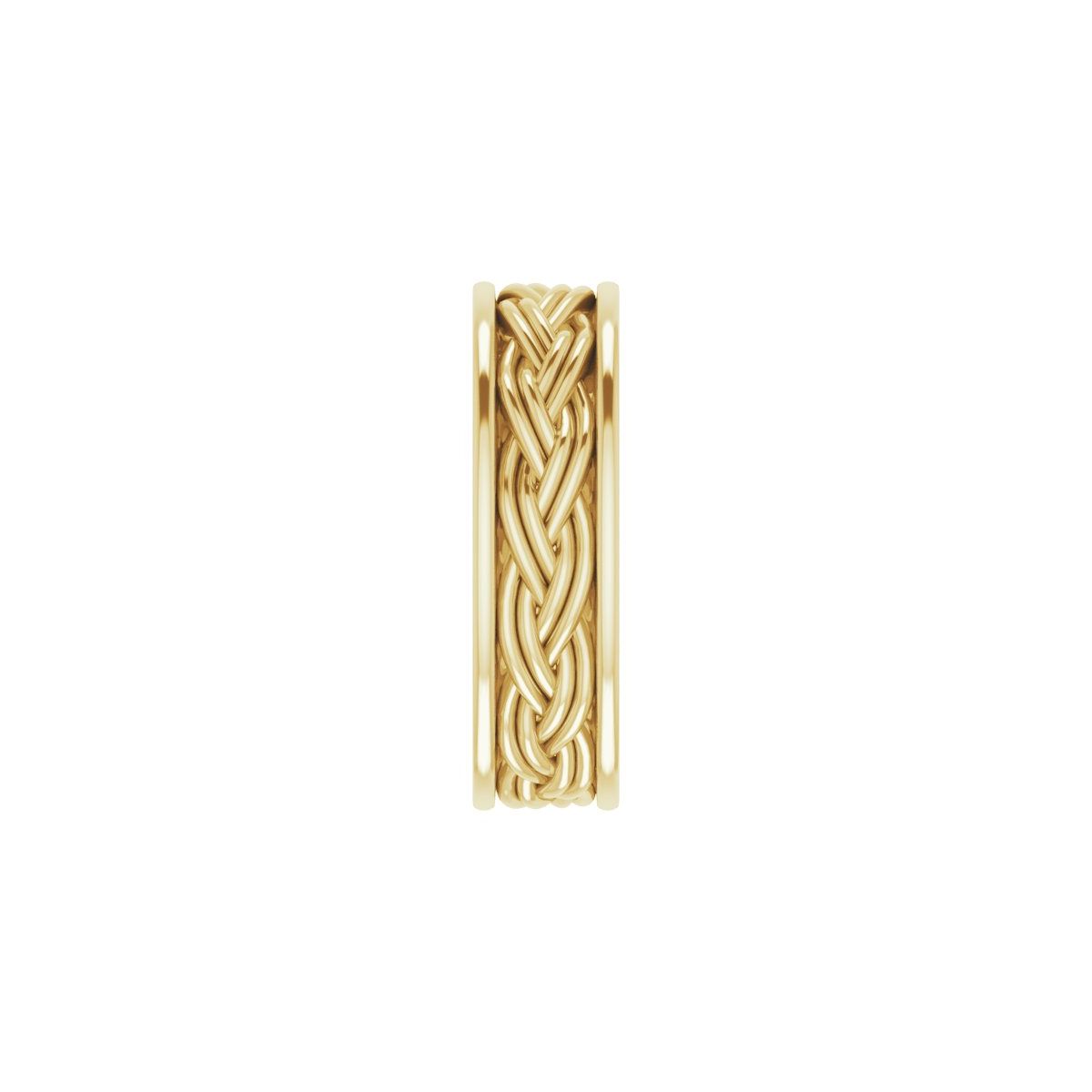 Woven-Design Comfort-Fit Flat Band
