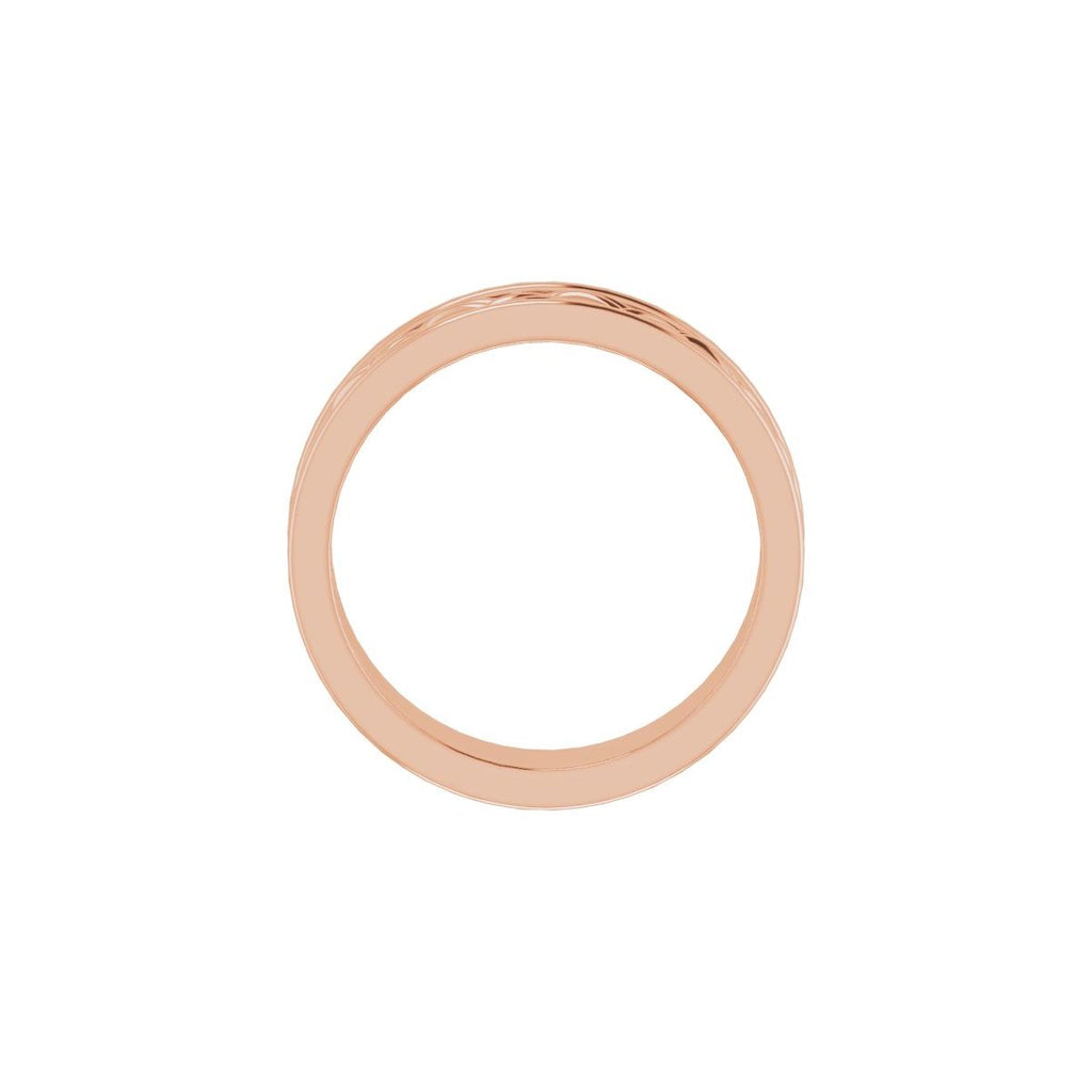 Woven-Design Comfort-Fit Flat Band