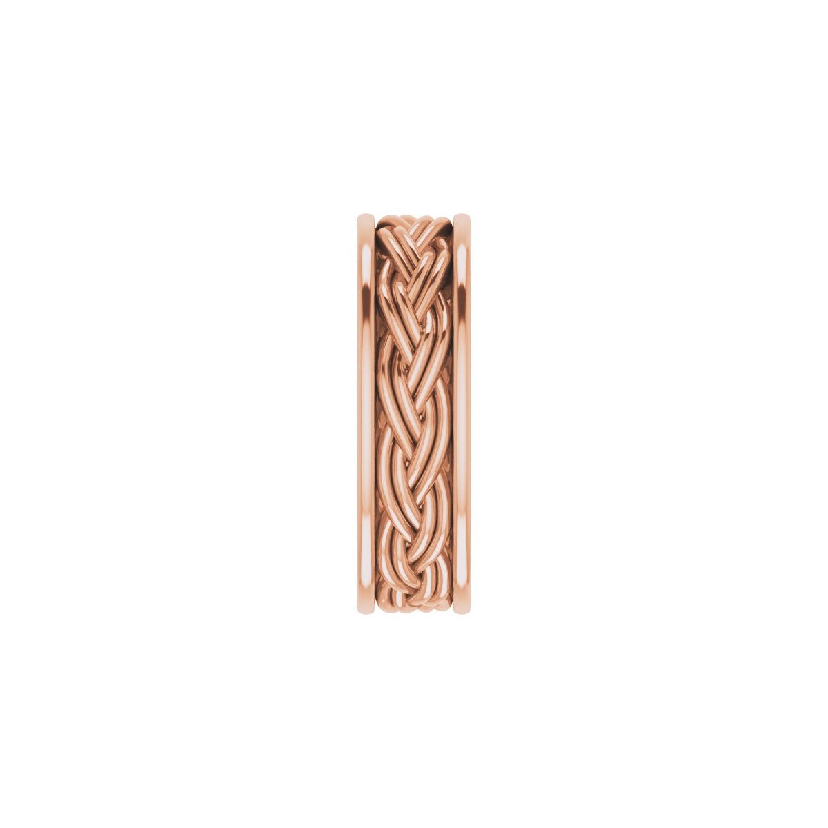 Woven-Design Comfort-Fit Flat Band