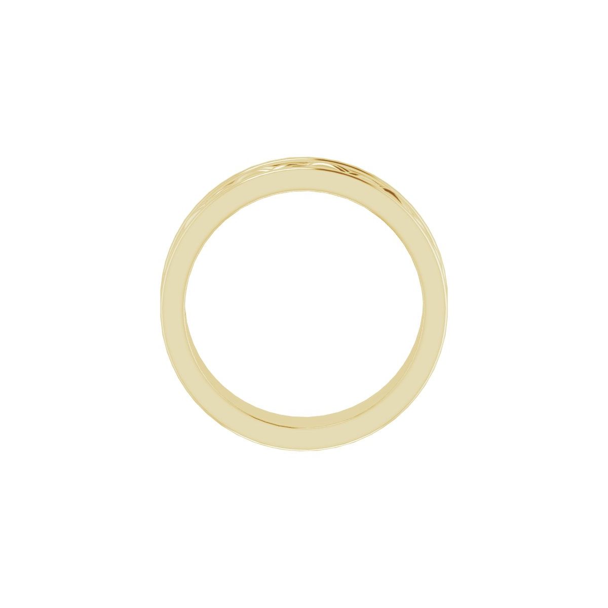 Woven-Design Comfort-Fit Flat Band