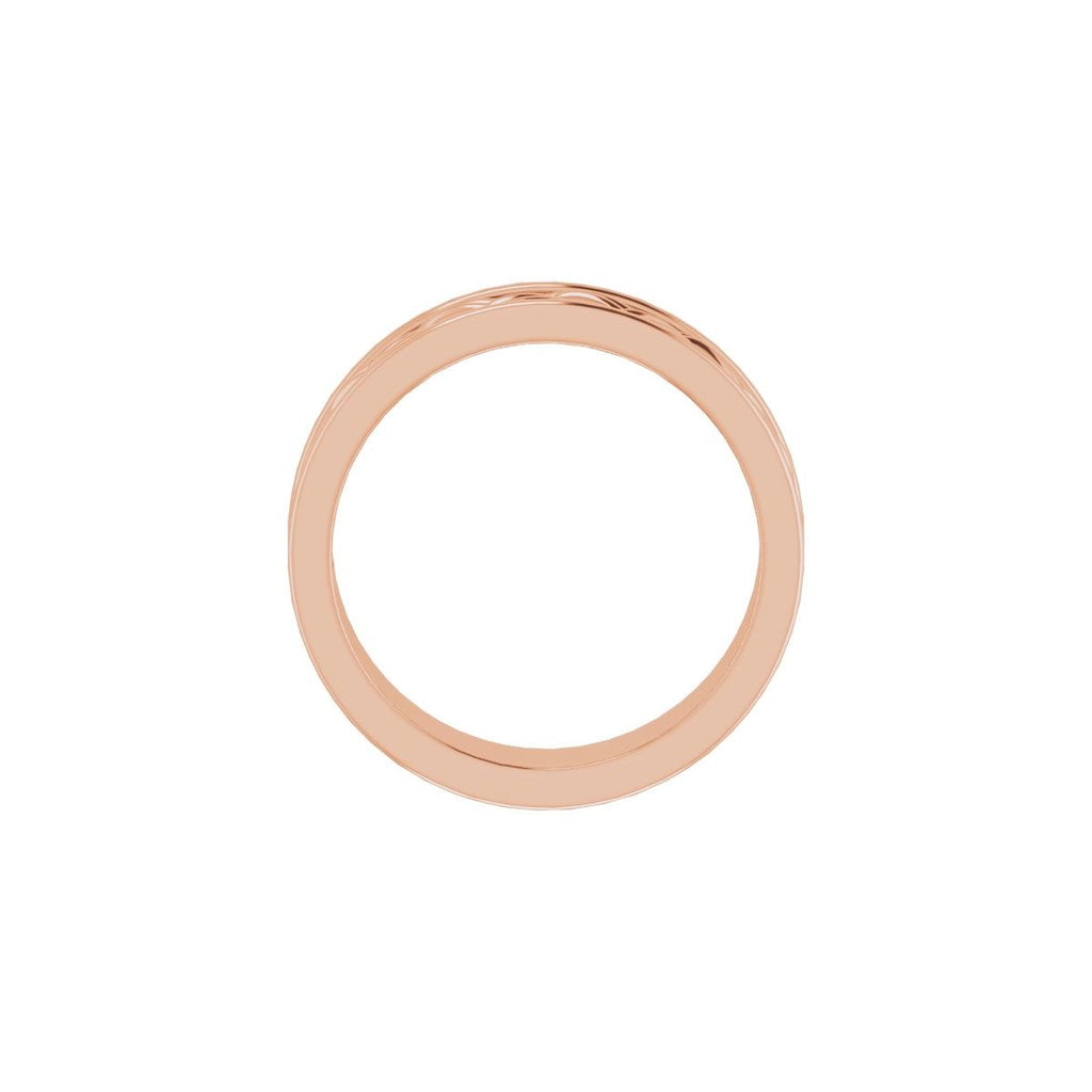 Woven-Design Comfort-Fit Flat Band