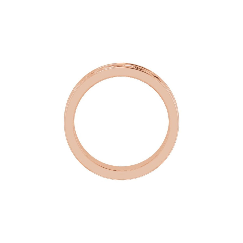 Woven-Design Comfort-Fit Flat Band