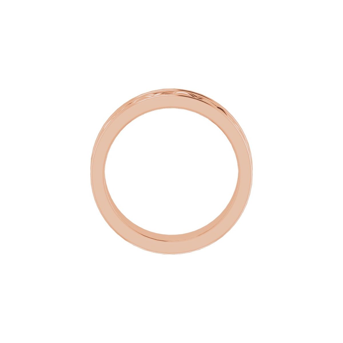 Woven-Design Comfort-Fit Flat Band