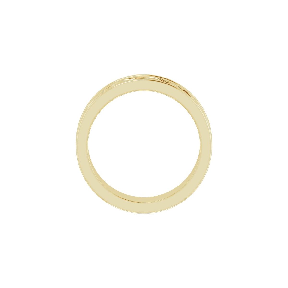 Woven-Design Comfort-Fit Flat Band