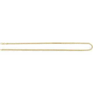 3.4 mm Hollow Diamond-Cut Franco Chain