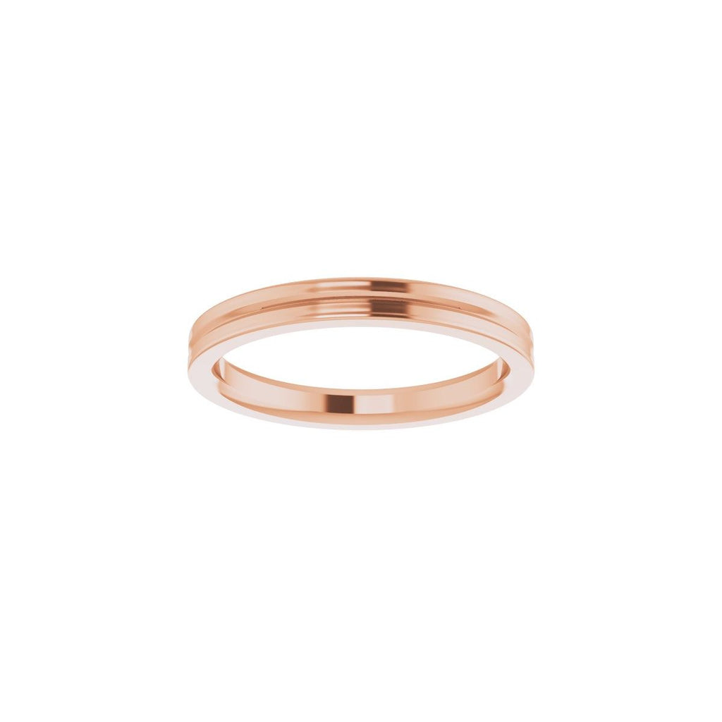 Grooved Comfort-Fit Flat Band