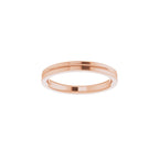 Grooved Comfort-Fit Flat Band