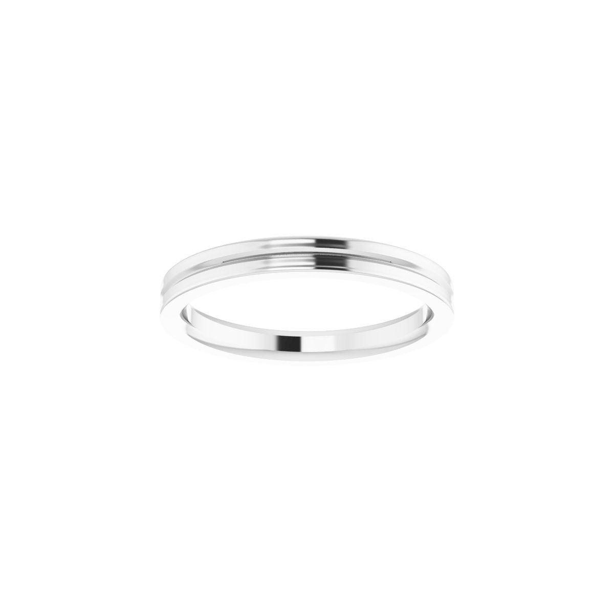 Grooved Comfort-Fit Flat Band