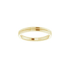 Grooved Comfort-Fit Flat Band