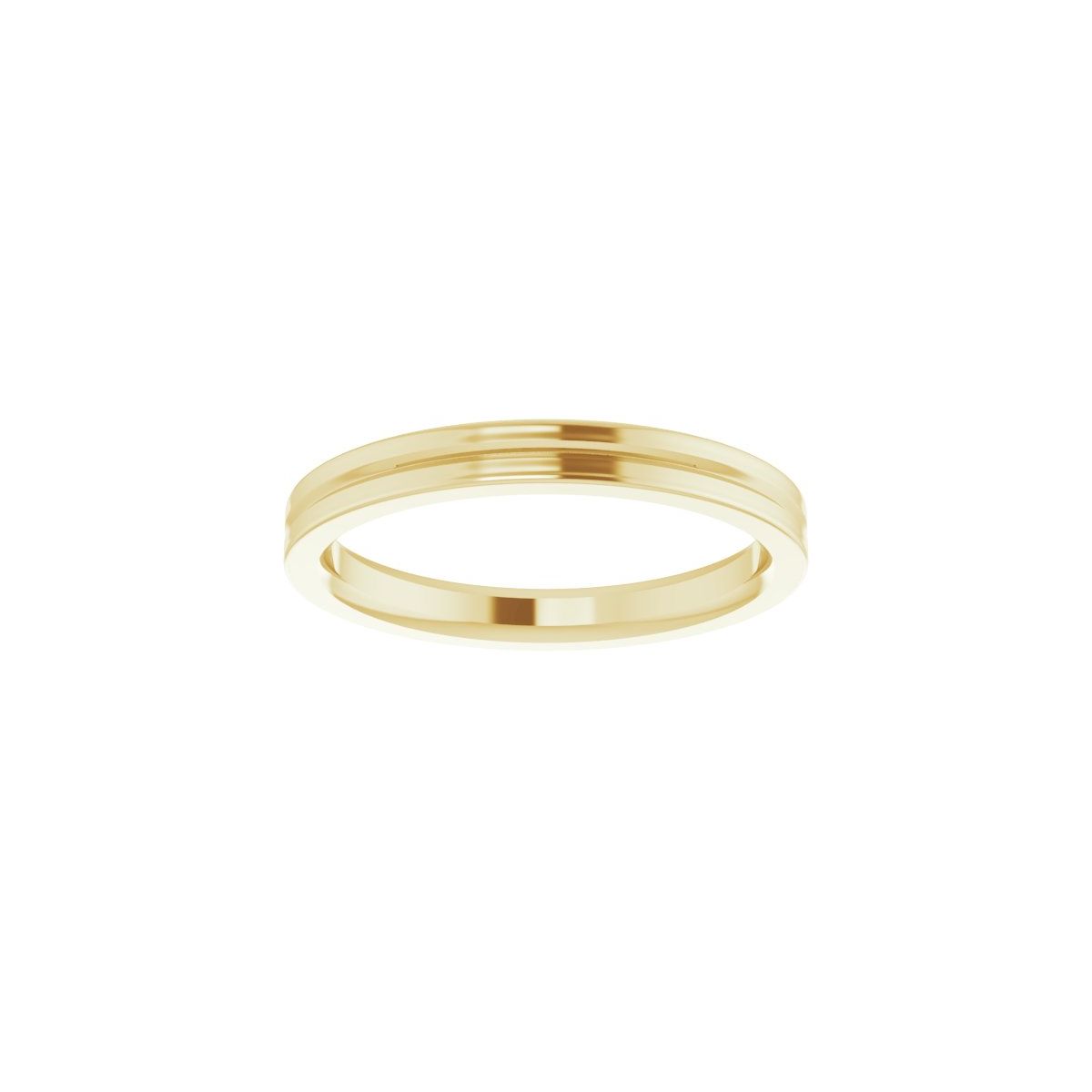 Grooved Comfort-Fit Flat Band