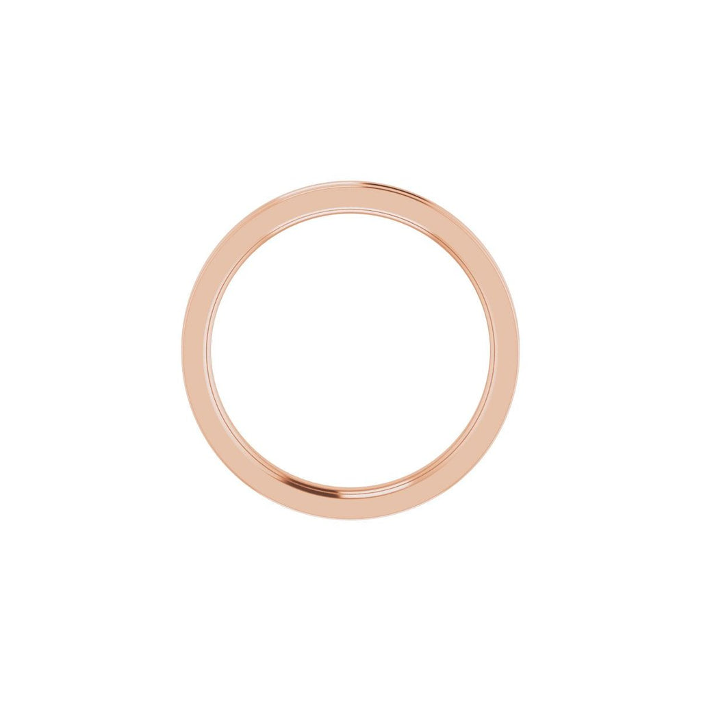 Grooved Comfort-Fit Flat Band