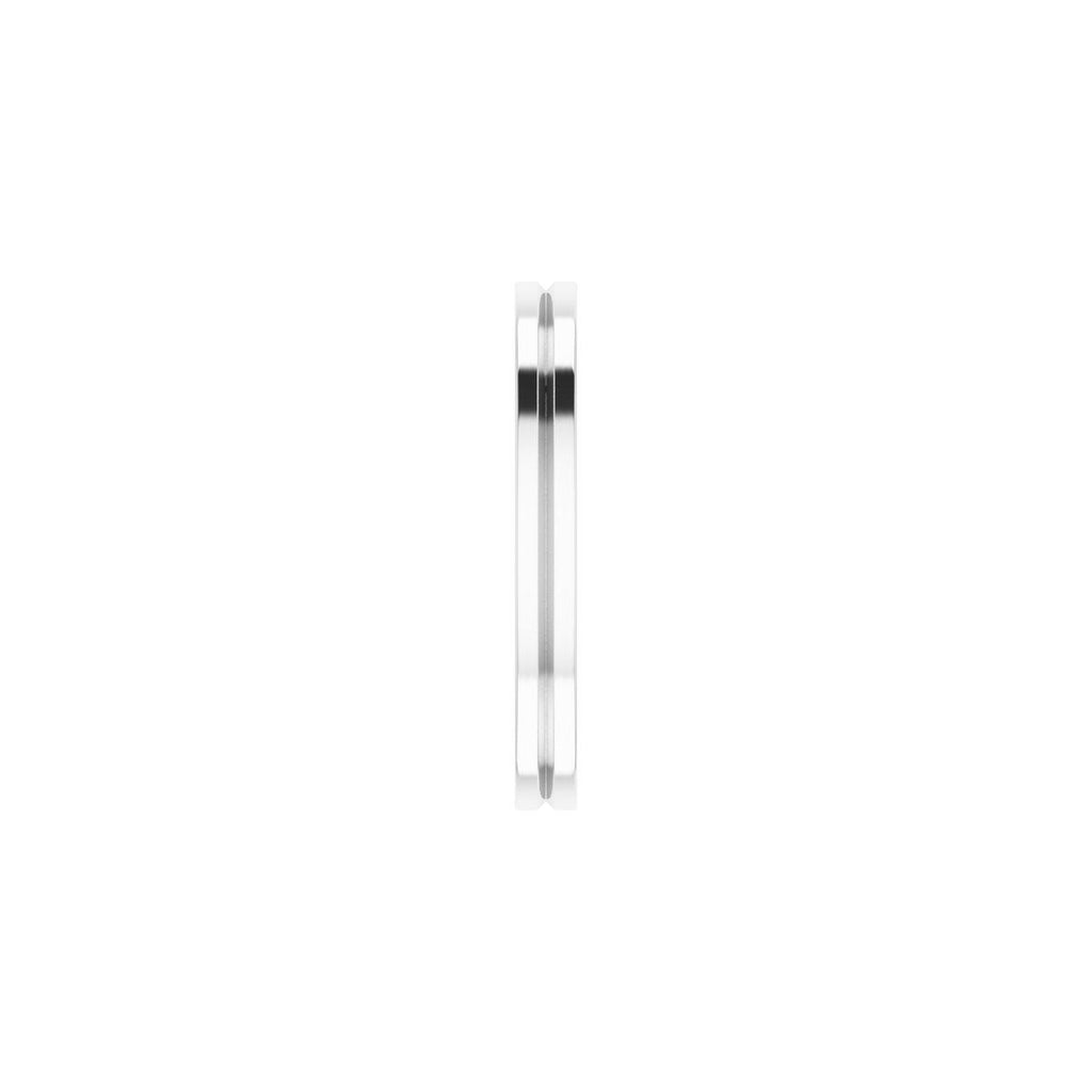 Grooved Comfort-Fit Flat Band