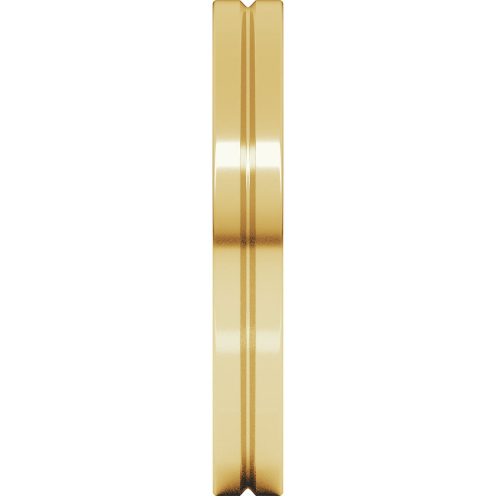 Grooved Comfort-Fit Flat Band