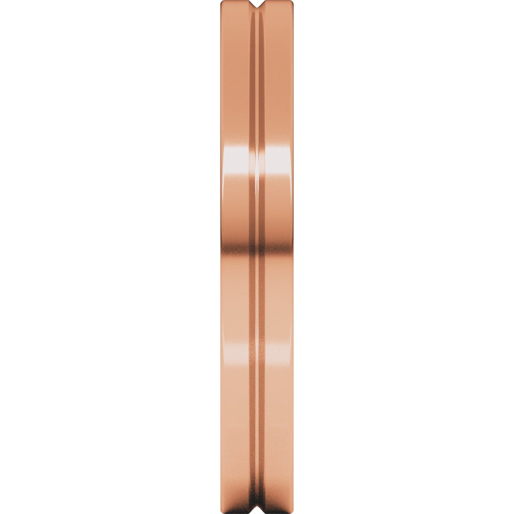 Grooved Comfort-Fit Flat Band