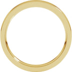 Grooved Comfort-Fit Flat Band