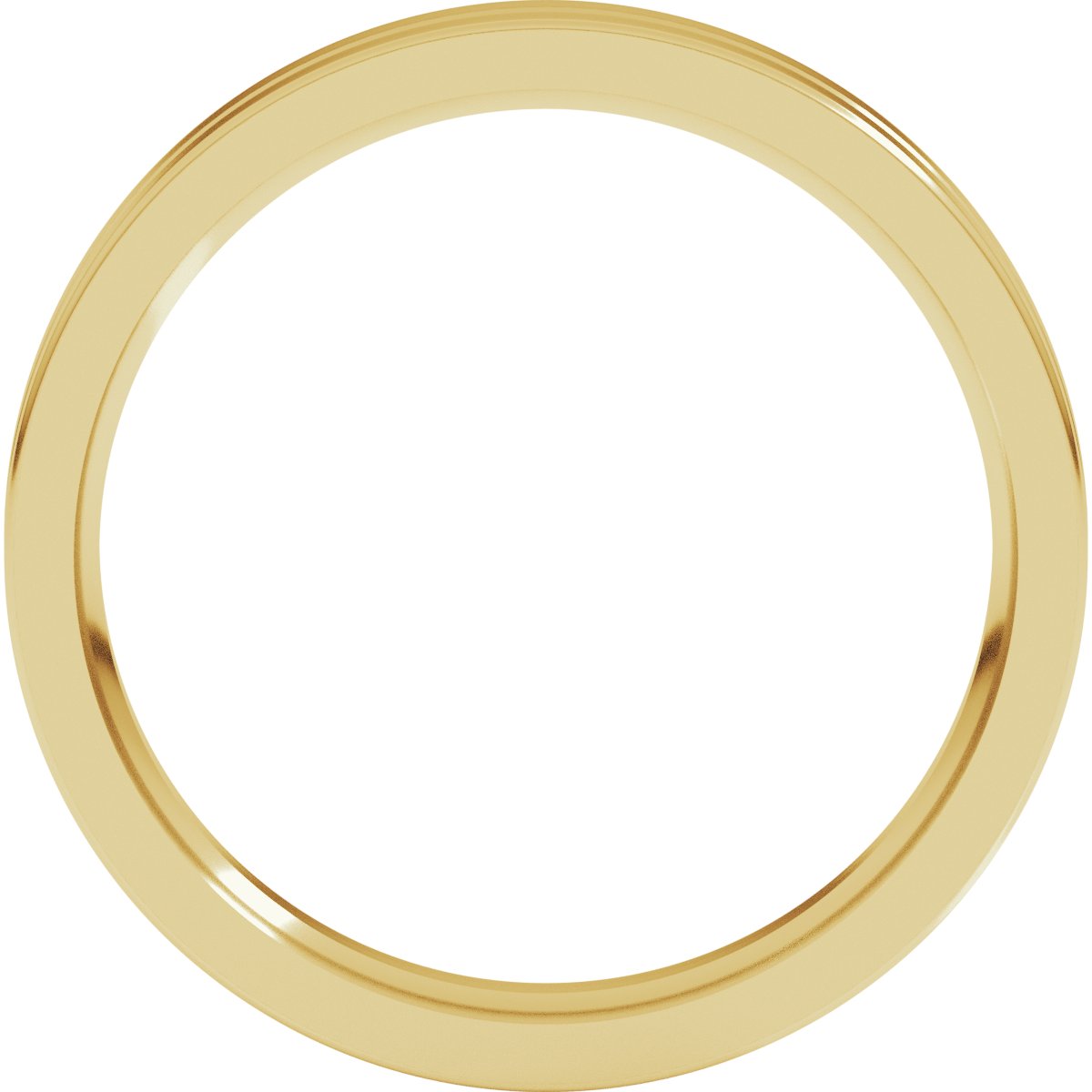 Grooved Comfort-Fit Flat Band