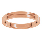 Grooved Comfort-Fit Flat Band