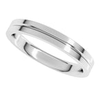 Grooved Comfort-Fit Flat Band