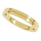Grooved Comfort-Fit Flat Band