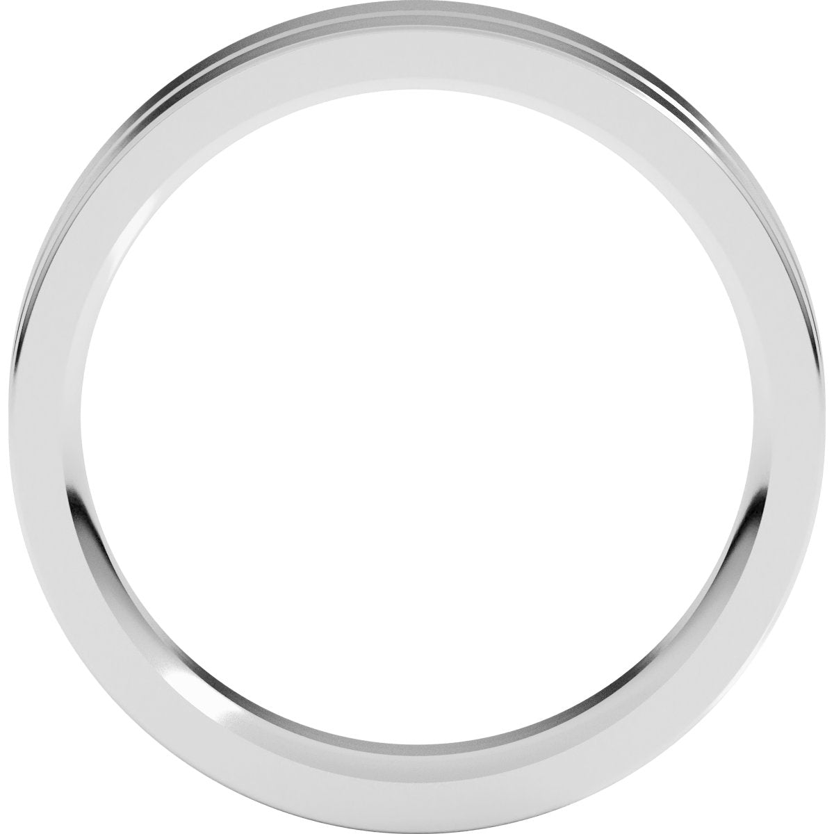 Grooved Comfort-Fit Flat Band