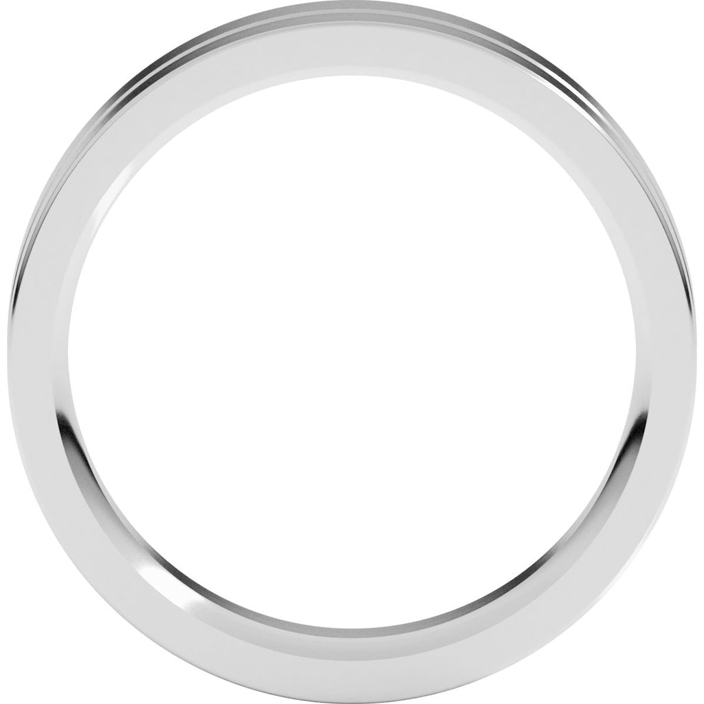 Grooved Comfort-Fit Flat Band