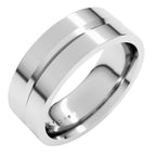 Grooved Comfort-Fit Flat Band