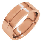 Grooved Comfort-Fit Flat Band