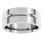 Grooved Comfort-Fit Flat Band