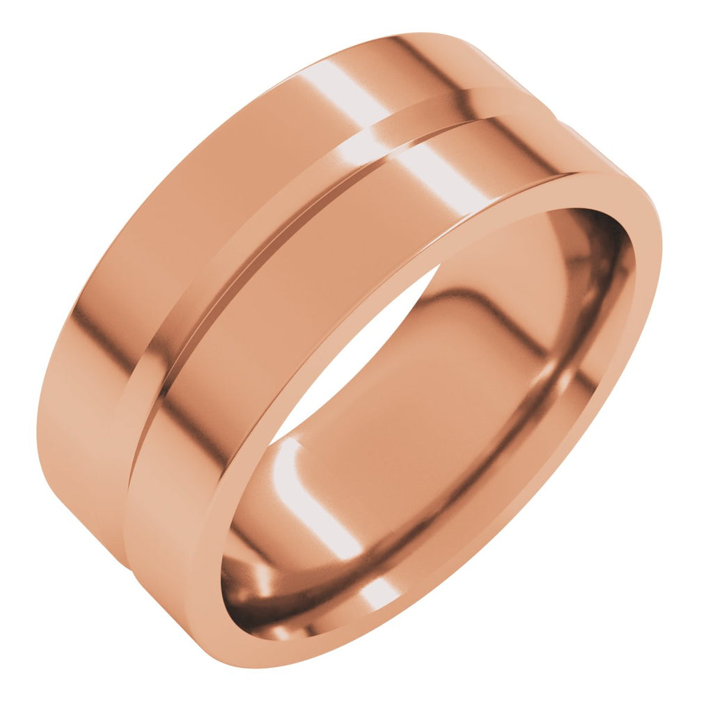 Grooved Comfort-Fit Flat Band
