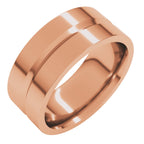 Grooved Comfort-Fit Flat Band