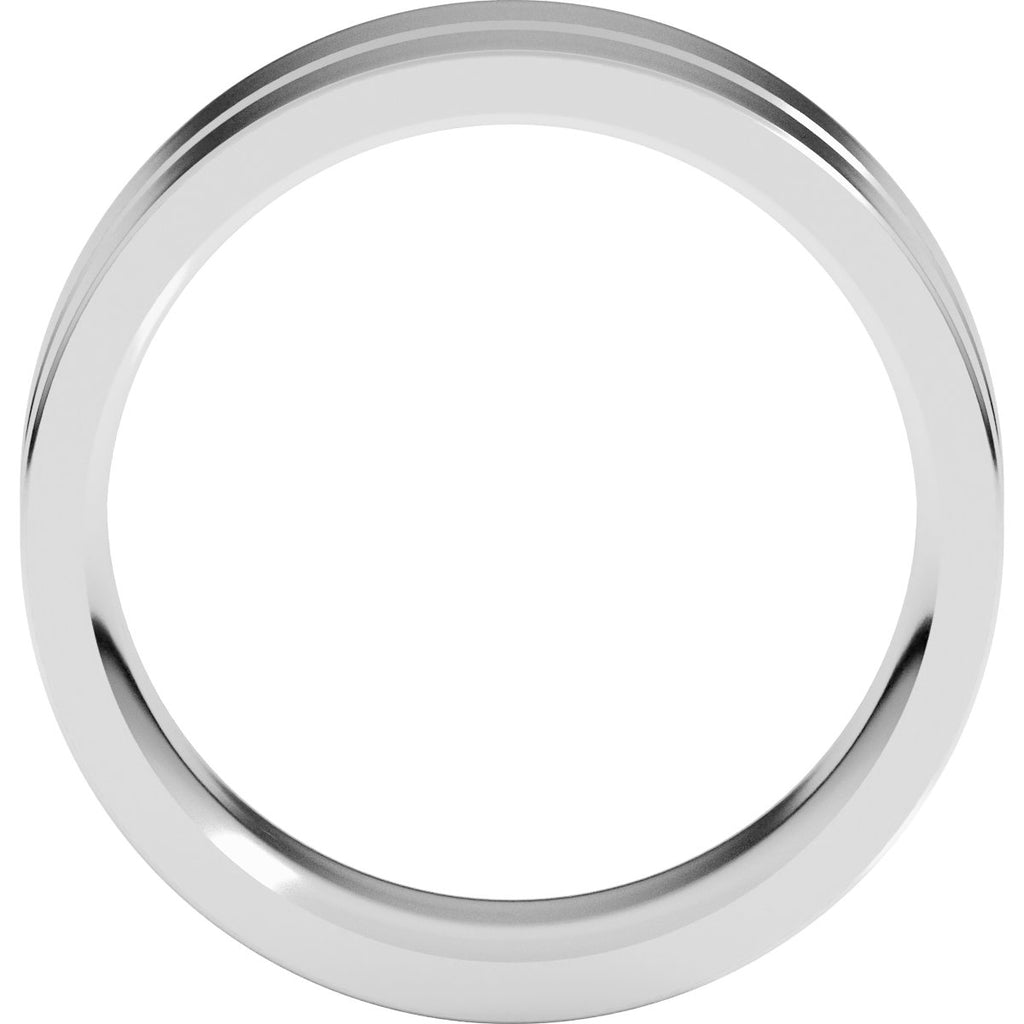 Grooved Comfort-Fit Flat Band