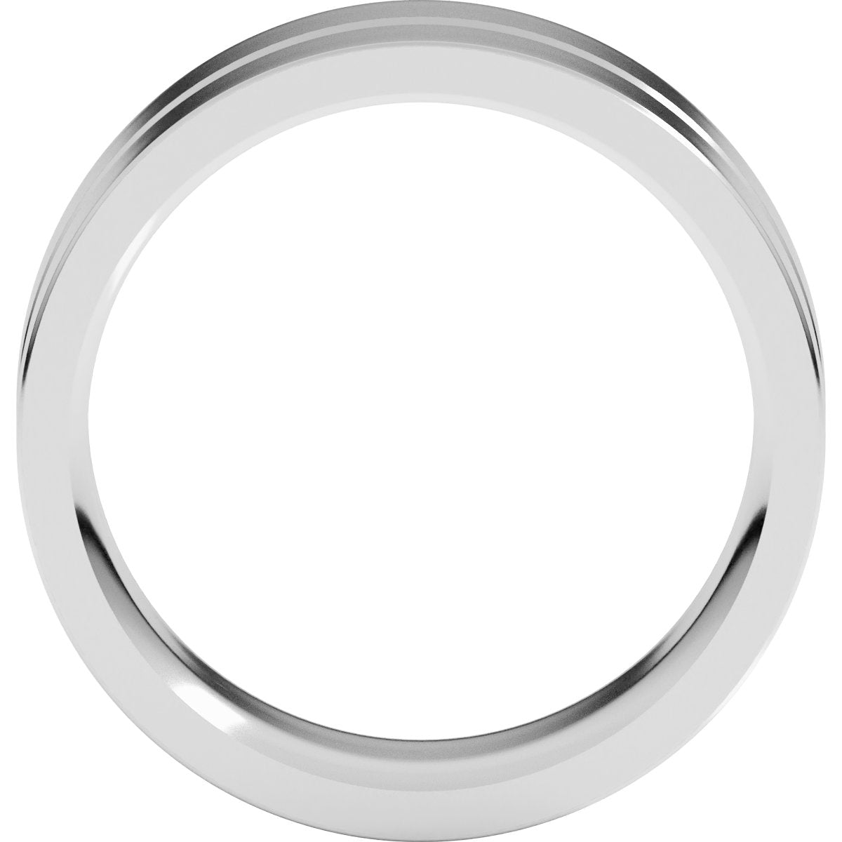 Grooved Comfort-Fit Flat Band