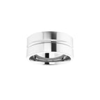 Grooved Comfort-Fit Flat Band