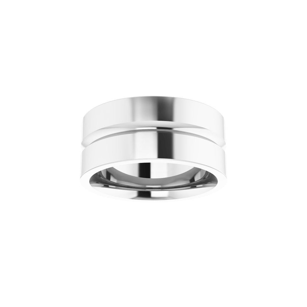 Grooved Comfort-Fit Flat Band