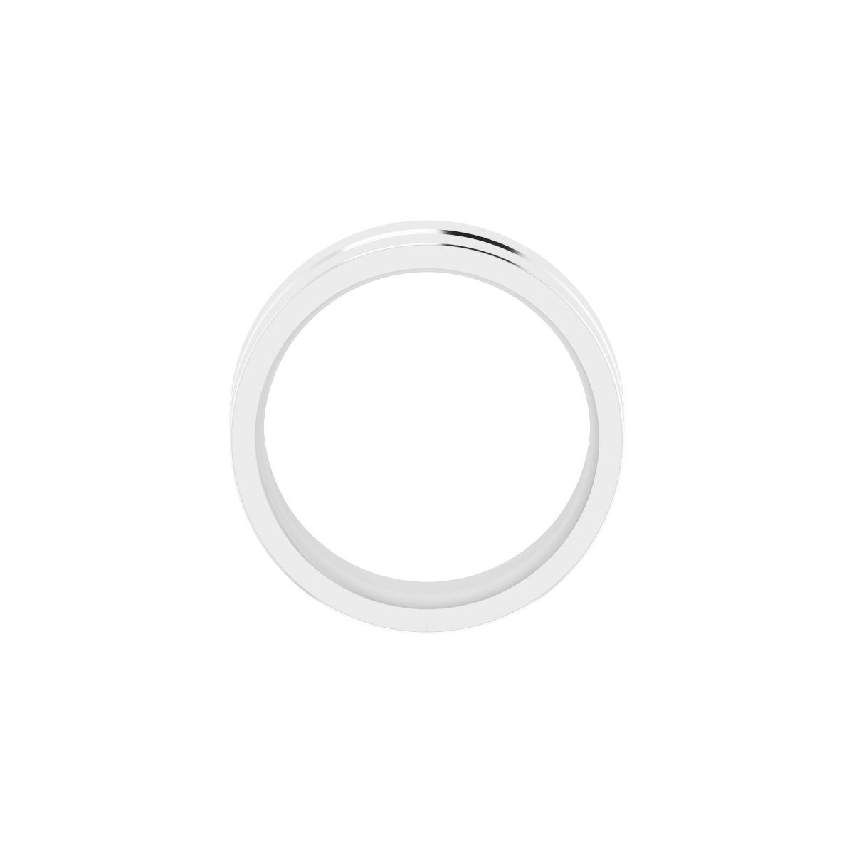 Grooved Comfort-Fit Flat Band