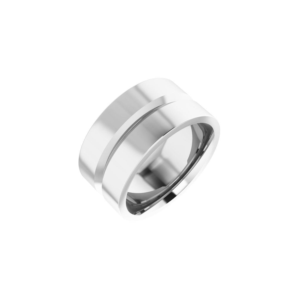 Grooved Comfort-Fit Flat Band