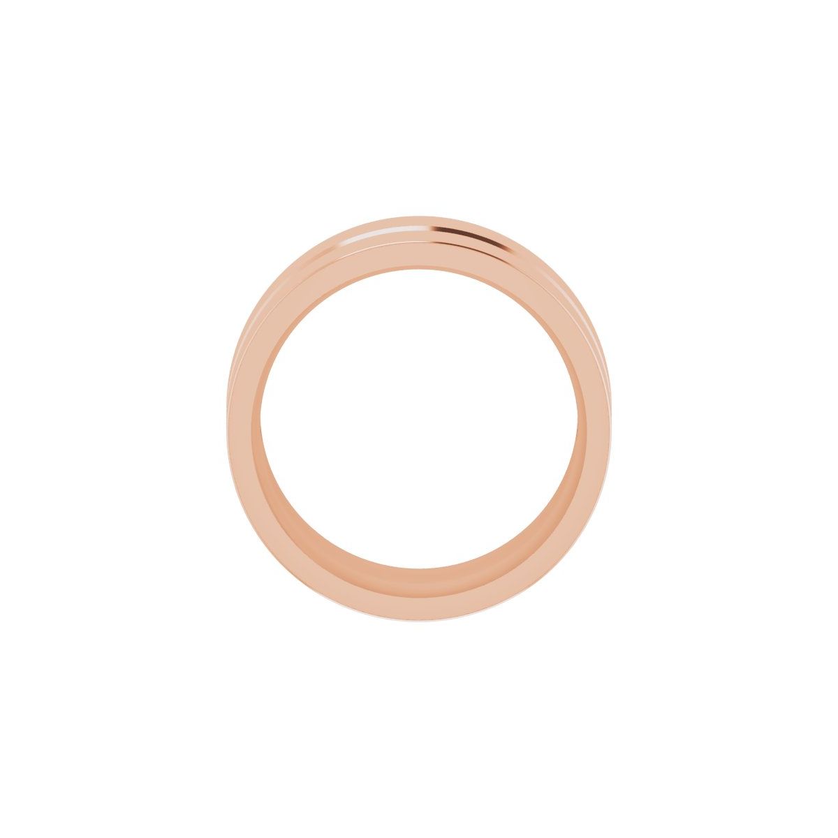 Grooved Comfort-Fit Flat Band