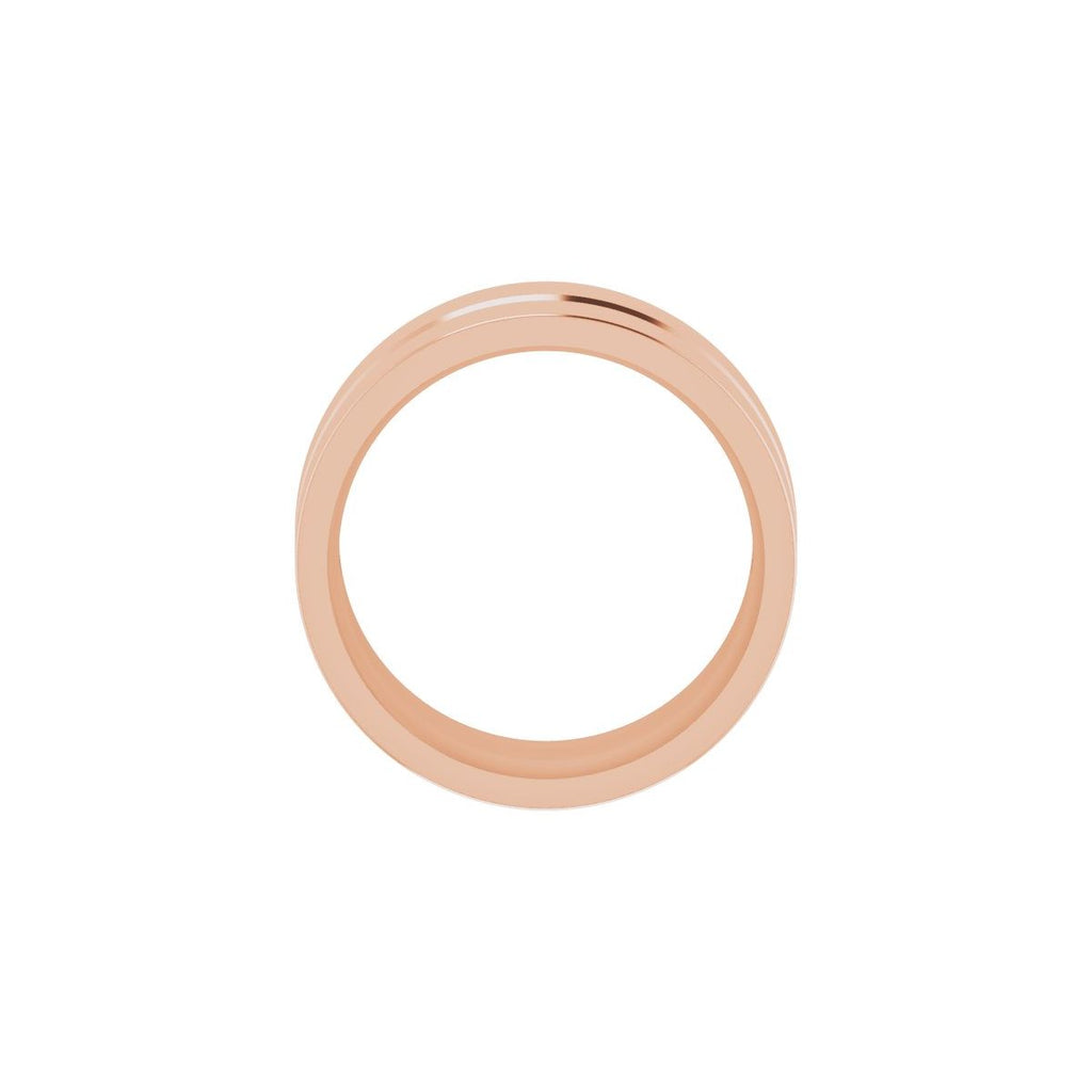 Grooved Comfort-Fit Flat Band