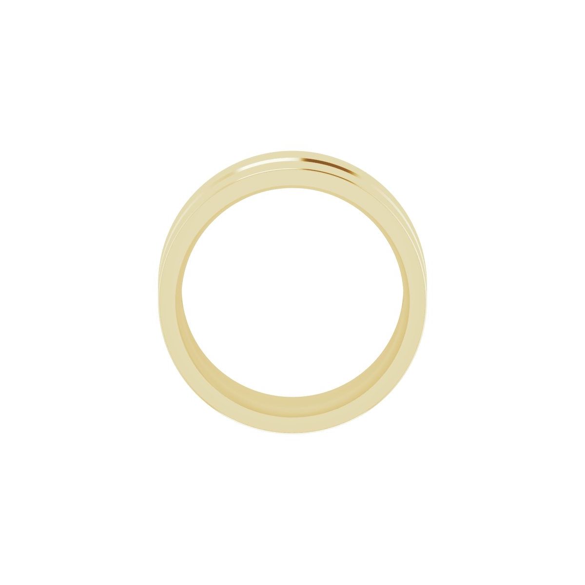 Grooved Comfort-Fit Flat Band