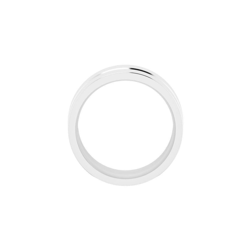 Grooved Comfort-Fit Flat Band