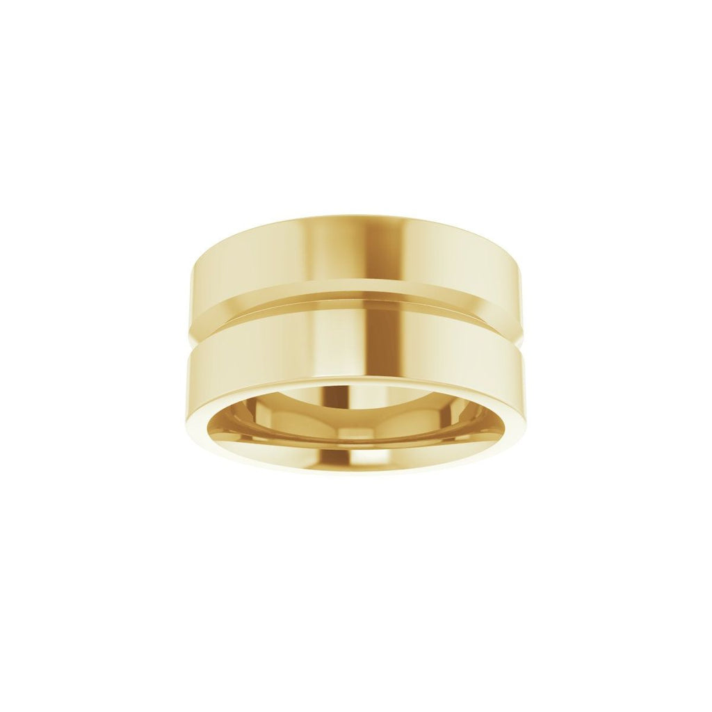 Grooved Comfort-Fit Flat Band