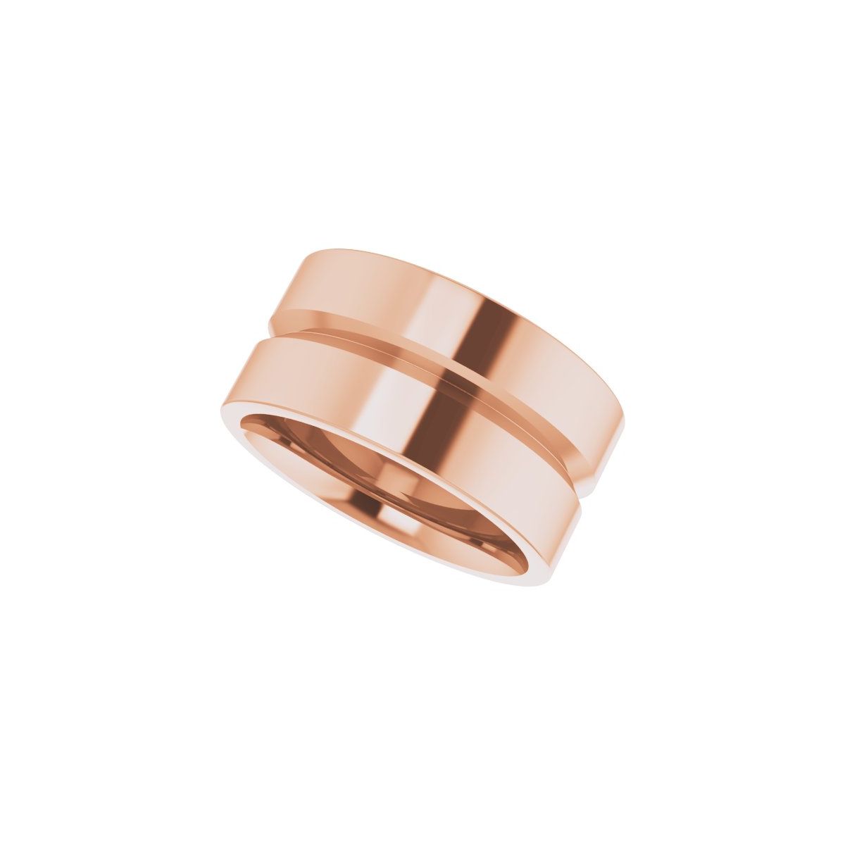 Grooved Comfort-Fit Flat Band
