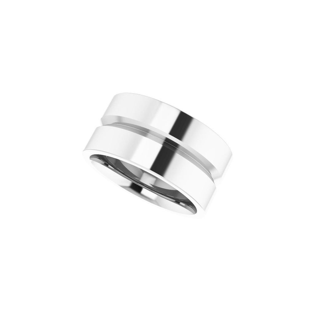 Grooved Comfort-Fit Flat Band