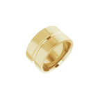 Grooved Comfort-Fit Flat Band