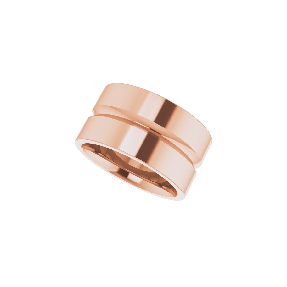 Grooved Comfort-Fit Flat Band