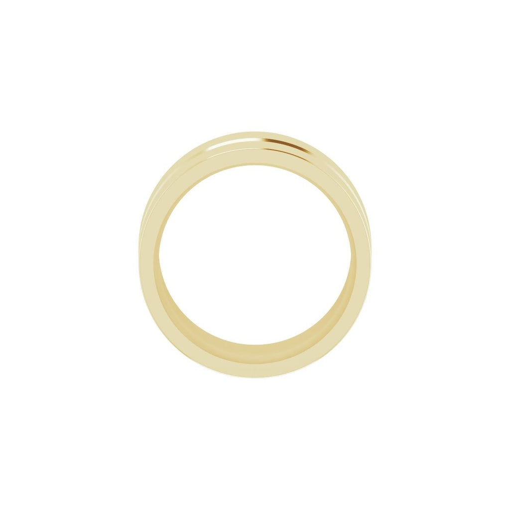 Grooved Comfort-Fit Flat Band