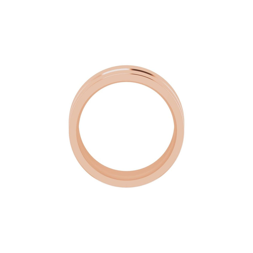 Grooved Comfort-Fit Flat Band