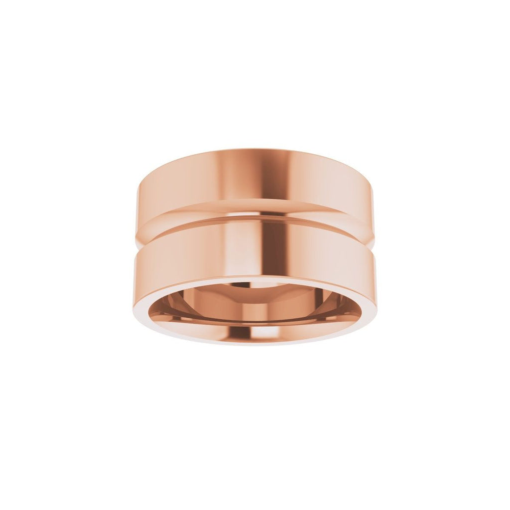 Grooved Comfort-Fit Flat Band