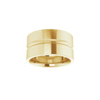 Grooved Comfort-Fit Flat Band